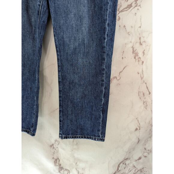 Pistola Jeans Women 31 High Rise Cropped Denim Straight Stretch Moody Button Fly - Picture 4 of 11